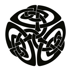 Celtic Tribal Spiral Tattoo Vector Image
