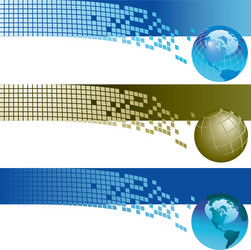 Digital Banners - Binary Code vector image