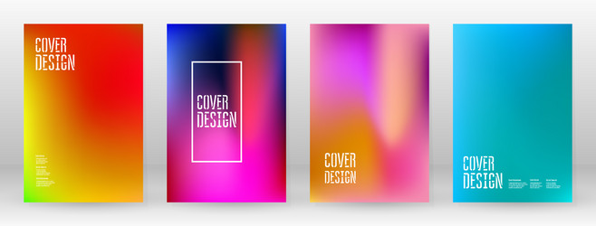 pastel soft rainbow gradient set color background vector image