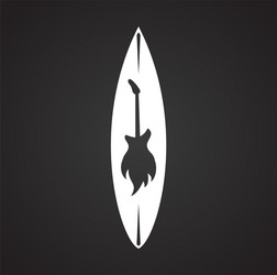 surfboard icons on background for graphic and web vector image