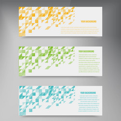 Geometric Color Triangle Background vector image