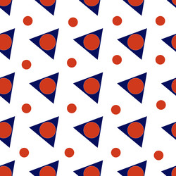 abstract pattern of triangle and circle flat vector image