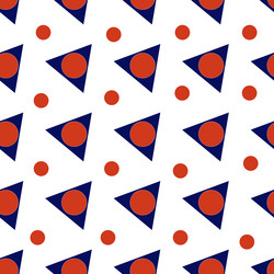 abstract pattern of triangle and circle flat vector