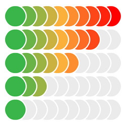 progress bar steps phases level indicator vector image