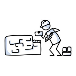 Stick Figure Construction Building Vector Images (over 160)