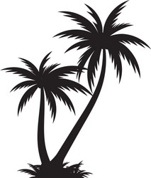 Coconut palm tree icon simple style Royalty Free Vector