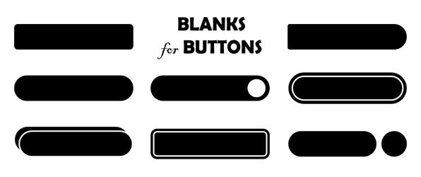 Set of blank search icons in simple style a vector