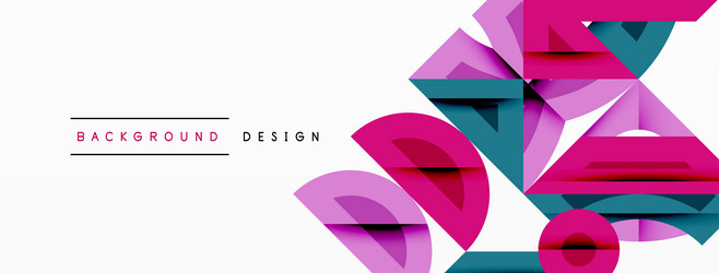 abstract geometric shapes overlap creating vector image