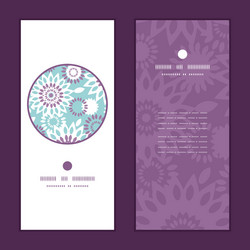 Purple and blue floral abstract vertical vector