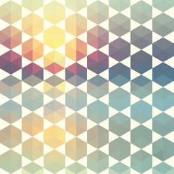 Retro pattern of geometric shapes vector