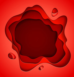 abstract paper cut abstraction shape curve 3d vector image