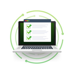 Checklist Browser Window vector image