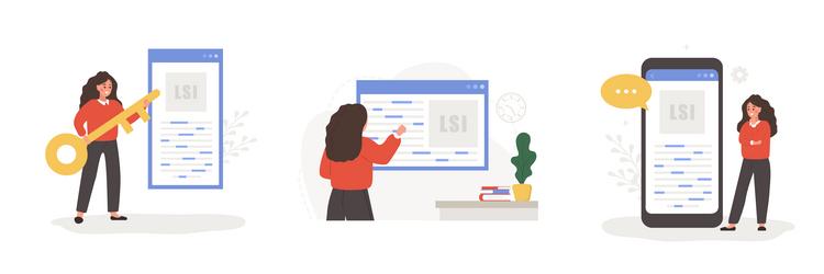 lsi keyword latent semantic indexing search vector image