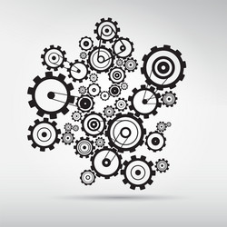 Abstract Gears and Cogs vector image