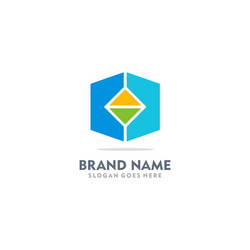 Triangle arrow up logo Royalty Free Vector Image