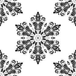 damask seamless pattern abstract background vector image