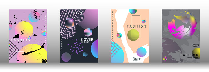 future futuristic template with abstract forms vector image