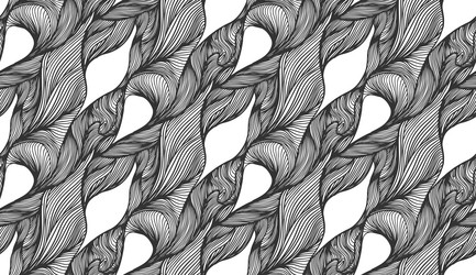 modern sketch flow pattern abstract geometric vector image