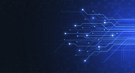 abstract background with technology circuit board vector image