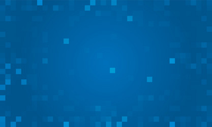 Abstract blue color random pixel background design vector