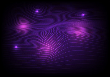 Abstract dynamic wave lines and dots background vector