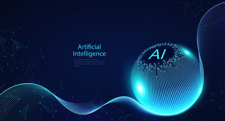 Artificial Intelligence Network vector image