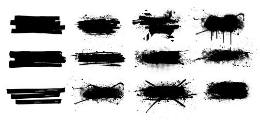 Splatter set image Royalty Free Vector Image - VectorStock