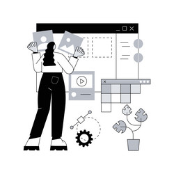 front end development abstract concept vector image
