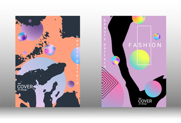 future futuristic template with abstract forms vector image