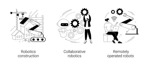 Robotics & Automation Concept vector image