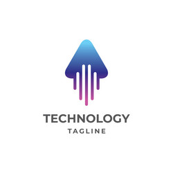 Abstract technology logo Royalty Free Vector Image