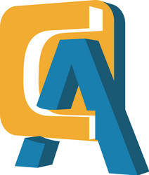 Modern abstract simple letter ac logo design Vector Image