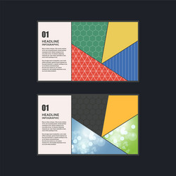 geometric triangular design style vector image