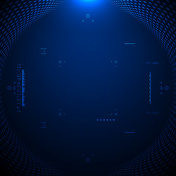 futuristic graphic user interface vector image