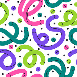 hand drawn scribble lines seamless pattern vector image