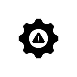 system error icon not working concept on isolated vector image