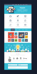 website page template web design vector image