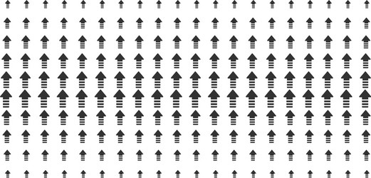 arrow pointer shape halftone grid vector image