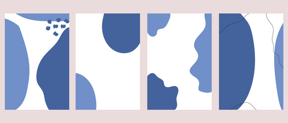 set abstract shape template design good vector image