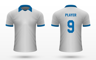 Realistic soccer uniform of a brazil team Vector Image