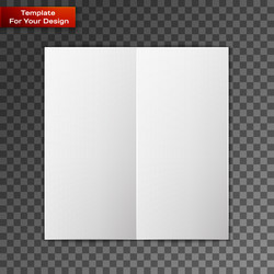 close up of a leaflet blank white paper vector