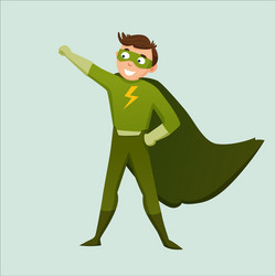 Cartoon selenium superhero micronutrient character