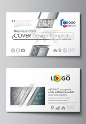 business card templates easy editable layout vector