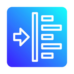 sort data icon for application design concept vector image