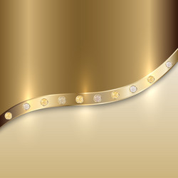 golden texture background with curve and precious vector image