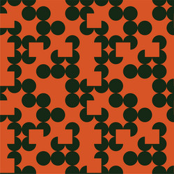 irregular circle grid seamless pattern vector image