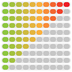 progress bar steps phases level indicator vector image