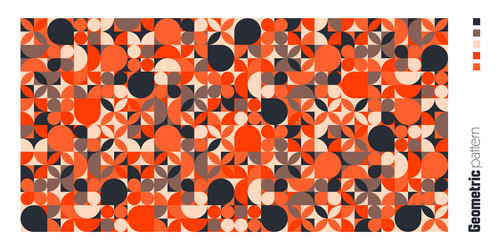 Geometric trendy pattern bauhaus style modern vector