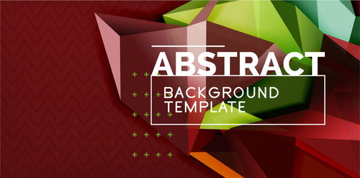 triangular low poly background design vector image