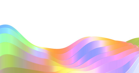 abstract background with curved lines multicolor vector image